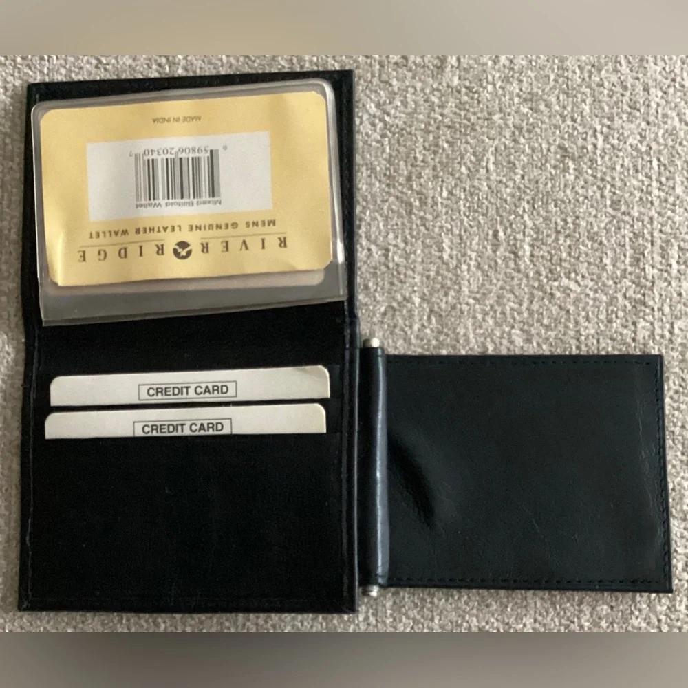 brand new black Vintage River Ridge Men’s genuine leather wallets.